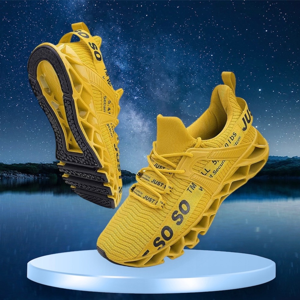 Mens Fashion Sneakers Athletic Running Shoes Blade Type Walking Non Slip